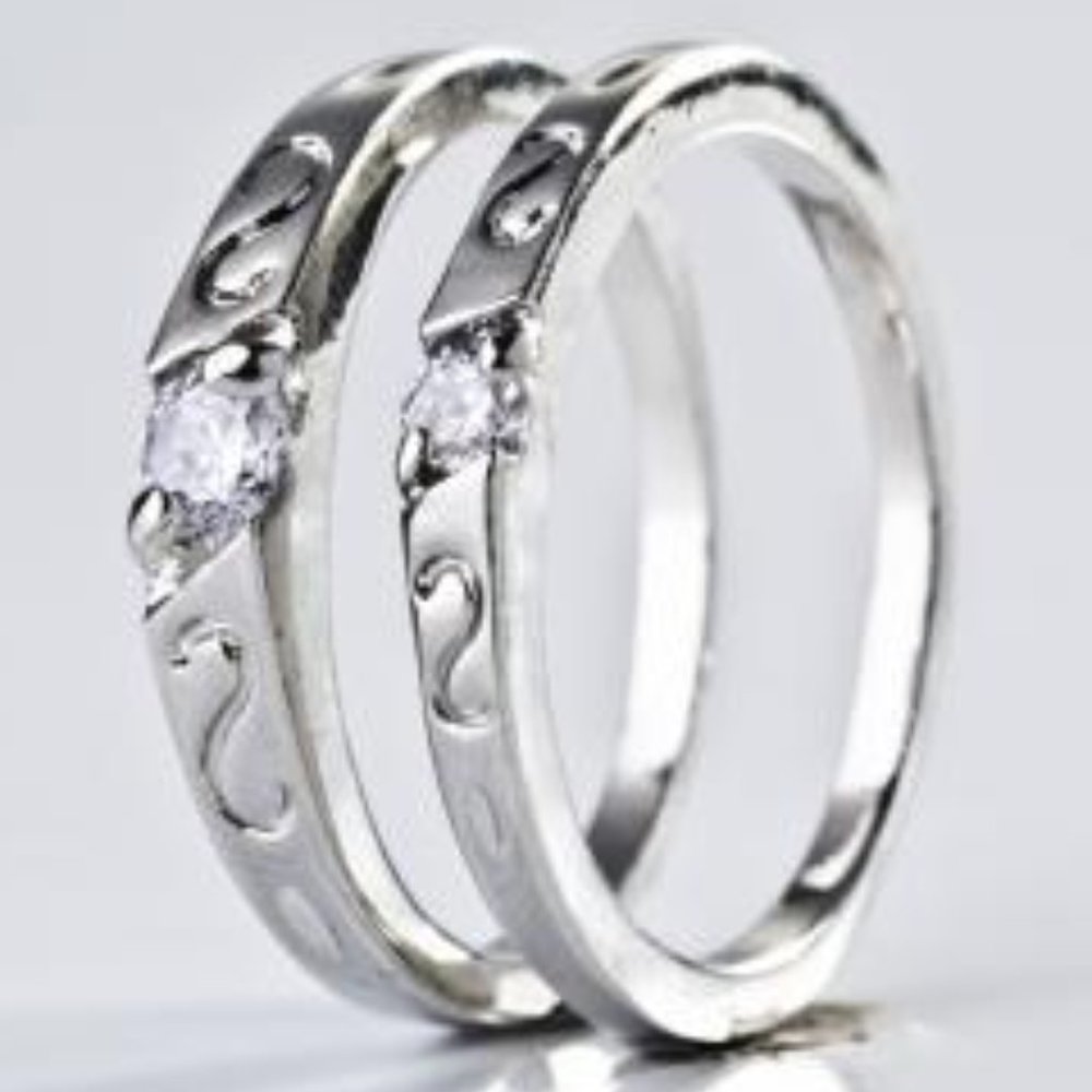 Cubic Zirconia Sterling Silver Engage/Wed Style S6